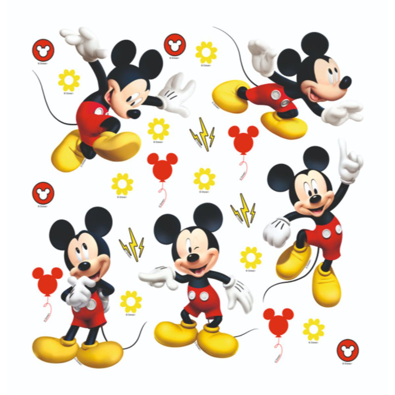 Mickey Mouse & Friends Mickey Mouse Wall Sticker Wayfair.co.uk